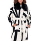 Pre-Order. Re-Stock Ships September 2026. Maru Eco Fur Intarsia Winter Coat