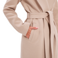 Zane Cashmere Wool Blend Overcoat in Beige