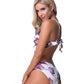 FLORAL RUFFLE TRIM BIKINI SET