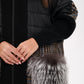 Saga®Furs Silver Fox wool cashmere coat by Alaska® Outerwear Company
