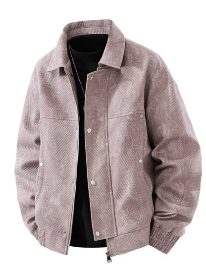 Men's Plus Size Casual Snap-Down Jacket - Farnelli