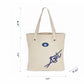 ARTI cream tote bag with spacious interior and sturdy handles