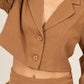 HYFVE Cropped Button-Down Blazer - Farnelli