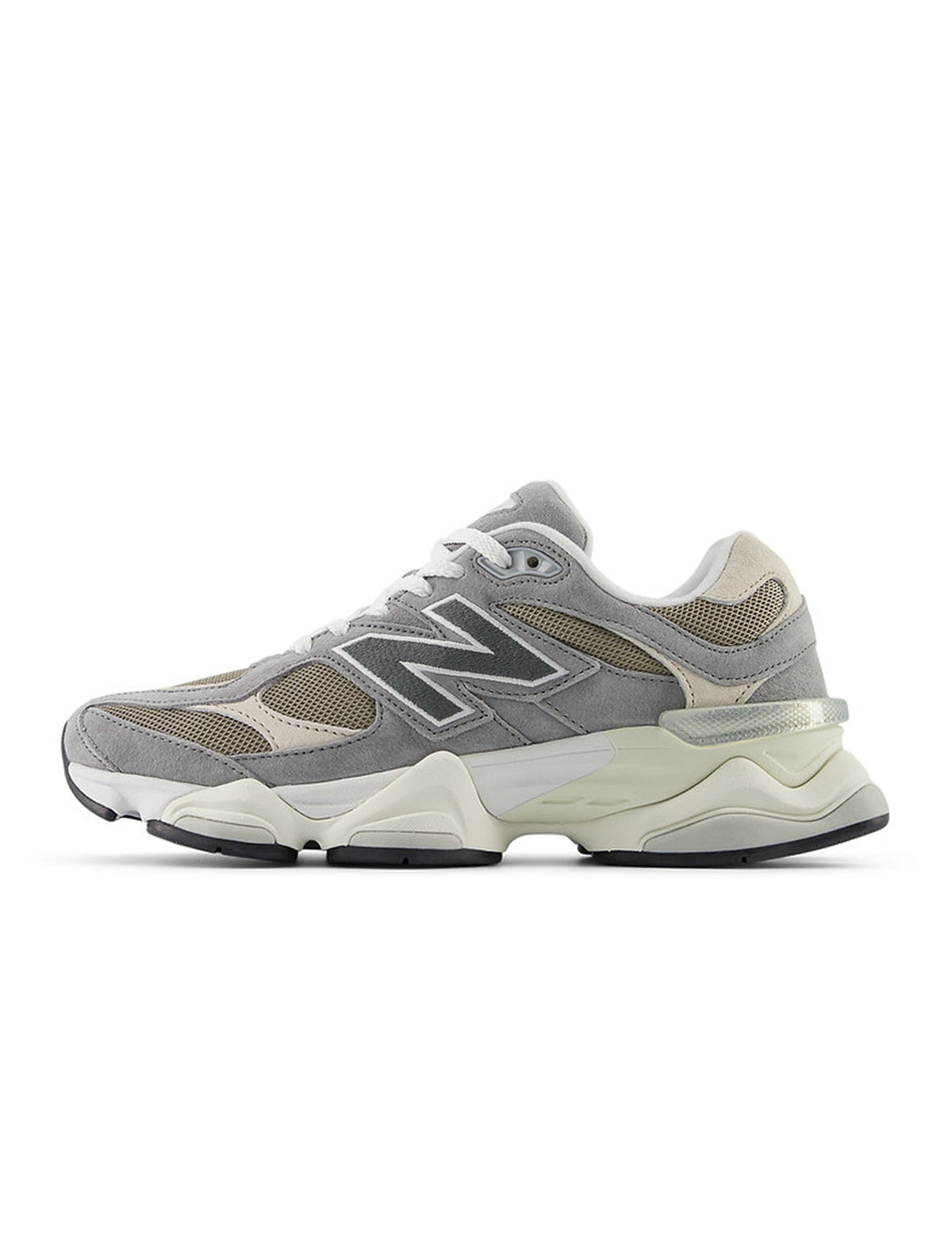 New Balance Mens 9060 Lifestyle Shoes in grey and brown with stylish design and cushioned sole, men's footwear for casual wear.