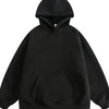 Men's Kangaroo Pocket Long Sleeve Hoodie - Black