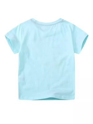 Children's Dinosaur Graphic Short Sleeve T-Shirt - Farnelli