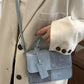 Color Block Flap Crossbody Bag with Top Handle - Farnelli