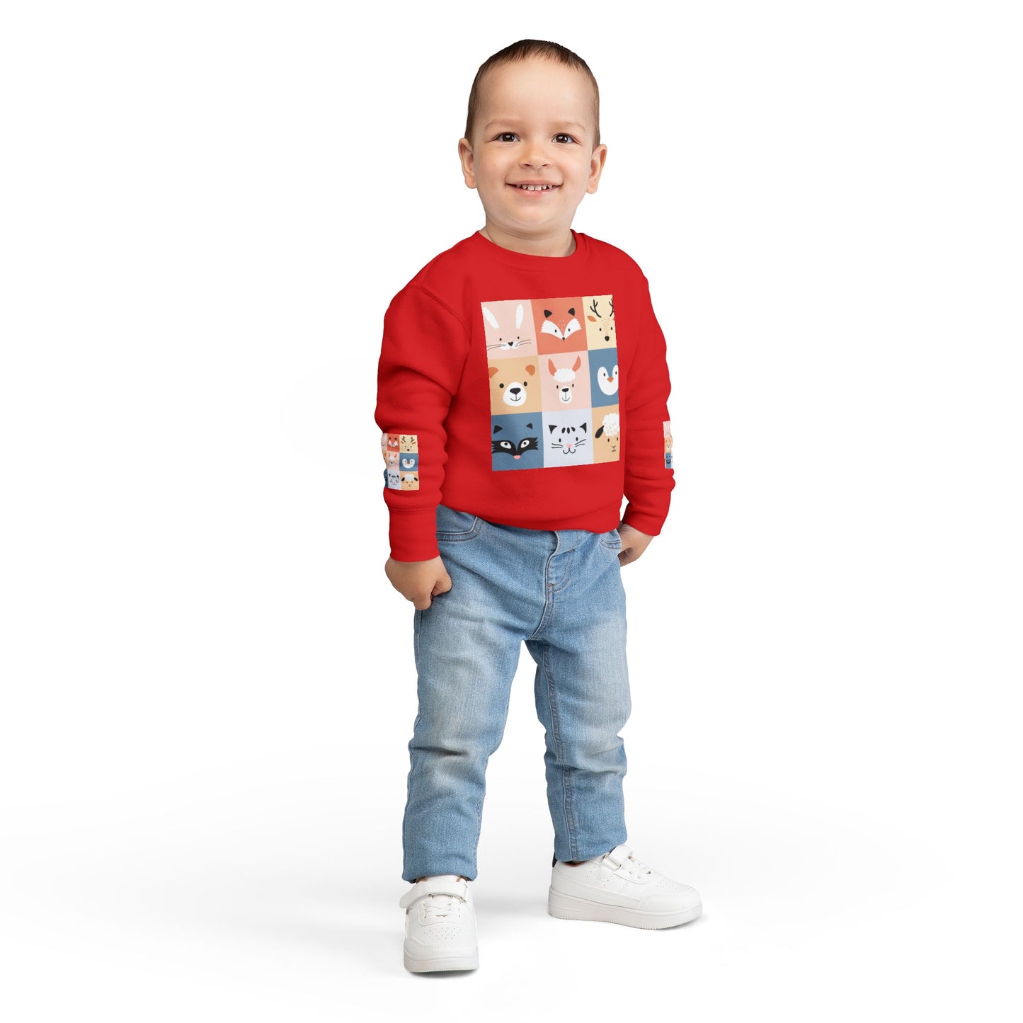 Cute Animal Toddler Sweatshirt | Kids Cozy Crewneck, Baby Gift, Toddler Apparel, Playdate Outfit, Animal Lovers Clothing