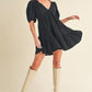 Aemi+Co Tied Back Ruffled Short Sleeve Mini Dress - Farnelli