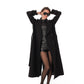 Madeline Cashmere Wool Blend Overcoat in Black