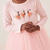Children's Ballerina Long Sleeve Tulle Dress - Pale Blush