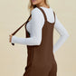 Double Take Full Size Texture Sleeveless Romper - Farnelli