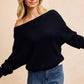 BiBi Waffle Knit Off Shoulder Top - Farnelli