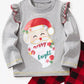 Children's Santa Graphic Long Sleeve Pajama Set - Farnelli