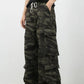 Men's Camouflage Wide Leg Jeans with Cargo Pockets - Farnelli