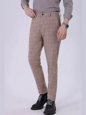 Men's Slim Fit Plaid Pants - Farnelli