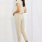 Culture Code Comfy Days Full Size Boat Neck Jumpsuit - Farnelli