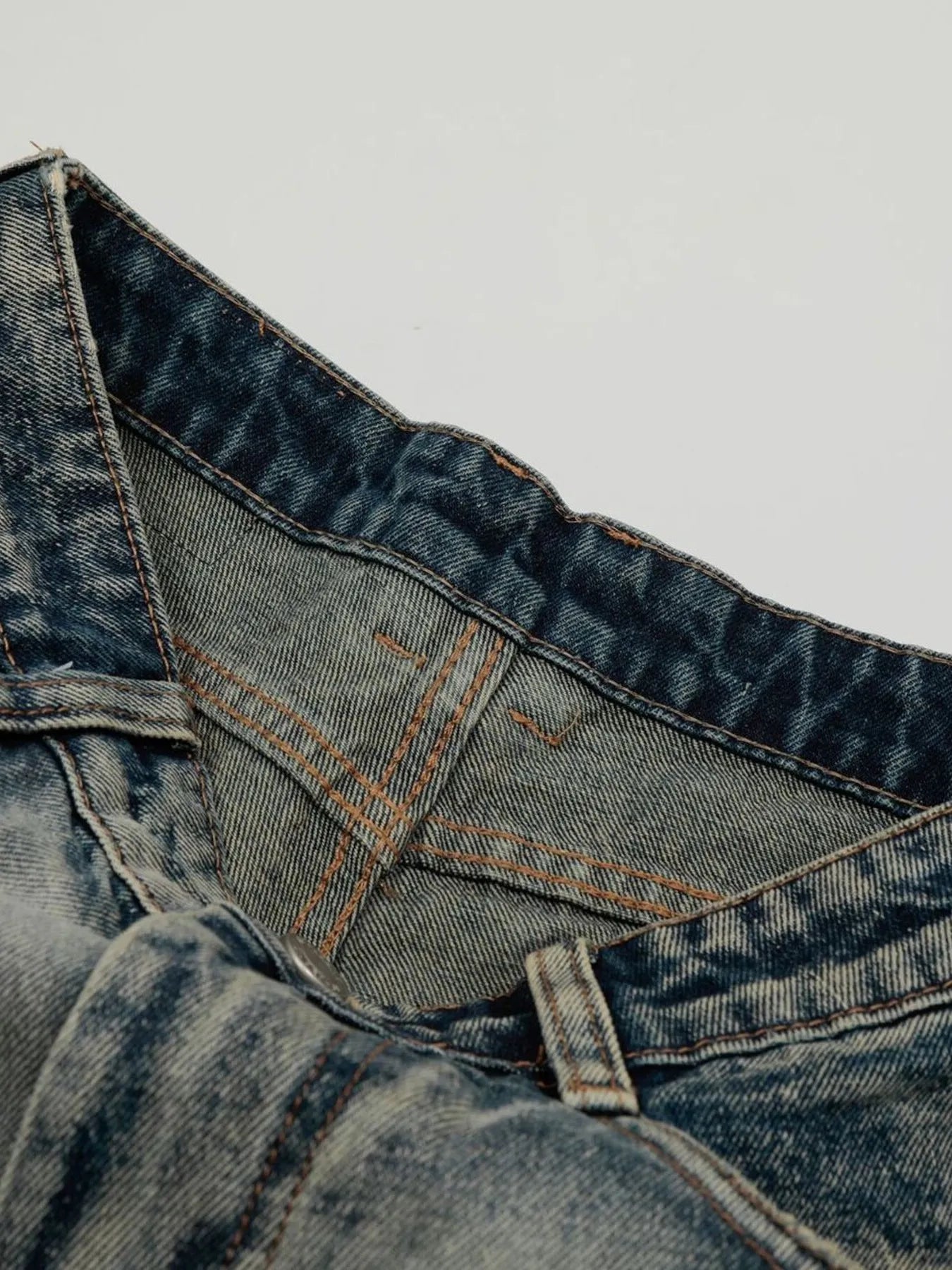 Men's Acid Wash Denim Shorts - Farnelli