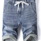 Men's Casual Drawstring Denim Shorts - Farnelli
