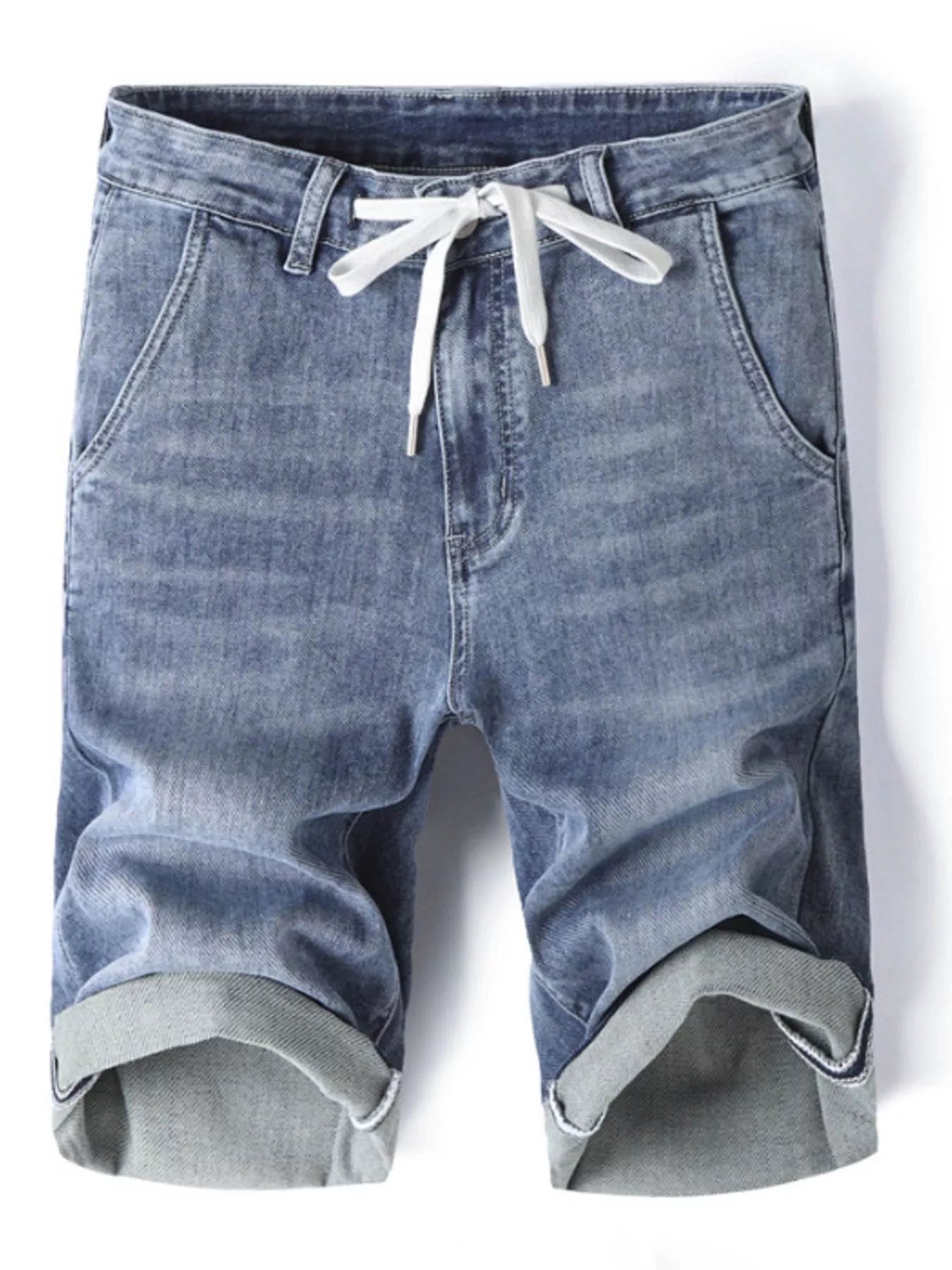 Men's Casual Drawstring Denim Shorts - Farnelli