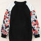 Bailey Patchwork Long Sleeve Ribbed Blouse - Farnelli