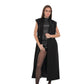 Eileen Cashmere Blend Longline Vest in Black