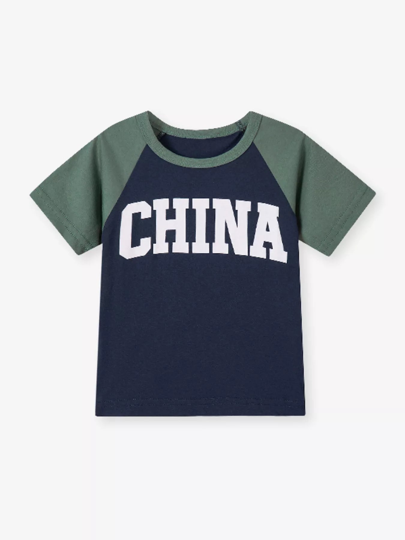 Children's Letter Raglan Sleeve T-Shirt - Farnelli