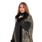 Audrey Genuine Lamb Leather Fox Fur Down Coat in Olive