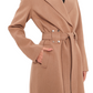 Justine Cashmere Blend Overcoat in Camel, 100cm