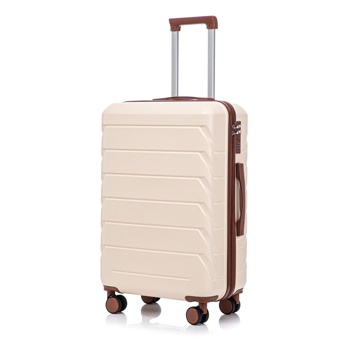 HouseOfZazla 3-piece spinner wheel luggage set with combination locks