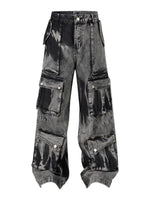 Men's Wide Leg Cargo Jeans - Farnelli