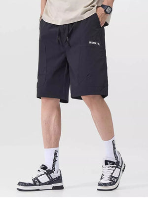 Men's Plus Size Drawstring Cargo Shorts - Farnelli