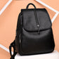 Women's soft surface Korean style leisure backpack by Rirati, featuring a large back pocket and stylish design.