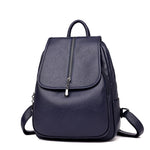 Women’s soft surface Korean style leisure backpack by Rirati featuring large size and spacious design.