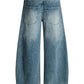 Men's Wide-Leg Vintage Wash Jeans - Farnelli