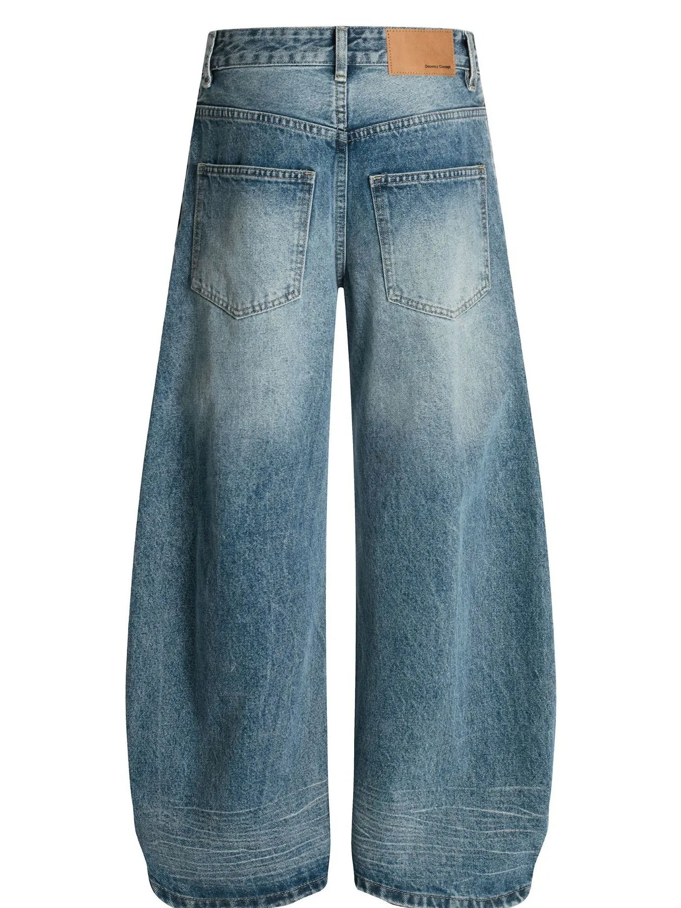 Men's Wide-Leg Vintage Wash Jeans - Farnelli