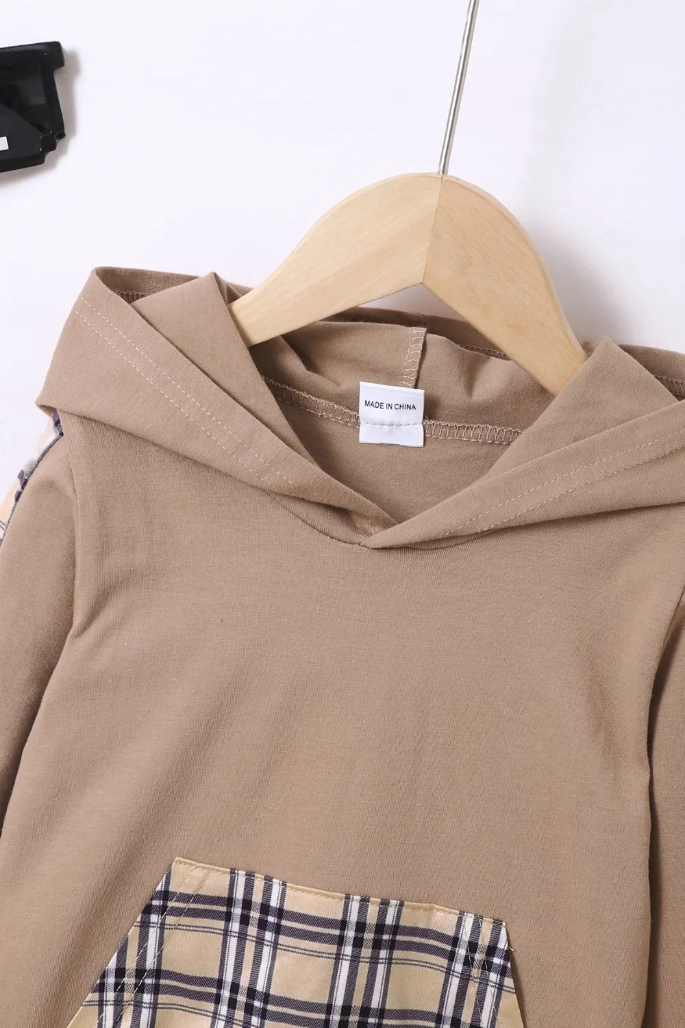 Children's Plaid Hoodie and pants Set - Farnelli