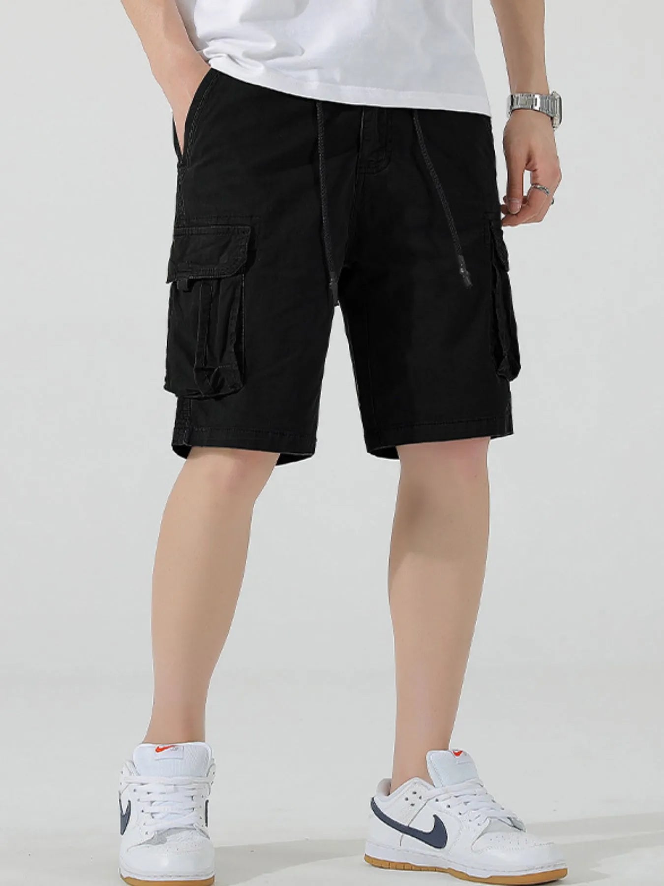 Men's Drawstring Cargo Shorts - Farnelli