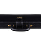 Leather Executive Men's Leather Attache Briefcase - Black