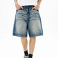 Men's Washed Loose Fit Denim Shorts - Farnelli