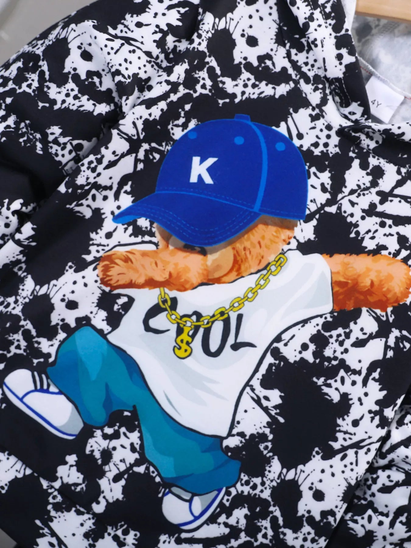 Children's Cool Bear Hoodie and Pants Set - Farnelli