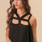 BiBi Rayon Span Jersey Cut Out with Straps Detailed - Farnelli