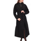 Cambridge Comfort Wraparound Wool Cashmere Coat in Black