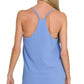 Zenana Woven Airflow Adjustable Strap V-Neck Cami - Farnelli