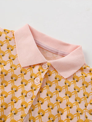 Children's Polo Collar Short Sleeve Dress - Farnelli
