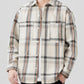 Men's Plus Size Plaid Button Up Long Sleeve Shirt - Farnelli