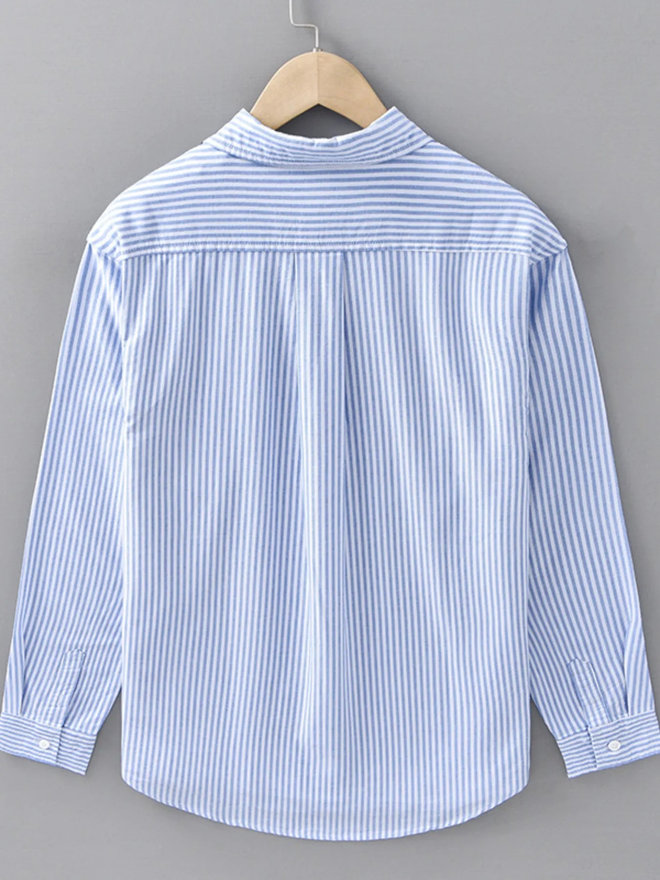 Men's Plus Size Striped Casual Long Sleeve Shirt - Farnelli