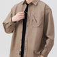 Men's Plus Size Button Up Long Sleeve Shirt - Farnelli