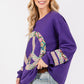 SAGE+FIG Peace Applique Patch Long Sleeve Top - Farnelli