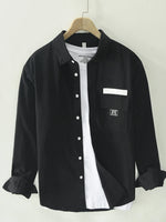 Men's Plus Size Button Up Long Sleeve Shirt - Farnelli